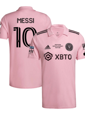 MESSI #10 Inter Miami CF Home Soccer Jersey 2023 - Leagues Cup Final