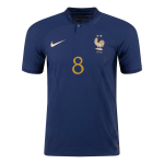 TCHOUAMENI #8 France Home Authentic Jersey World Cup 2022