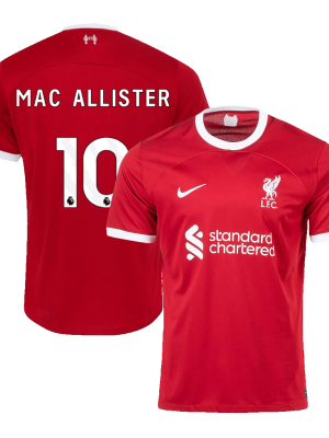 MAC ALLISTER #10 Liverpool Home Jersey 2023/24