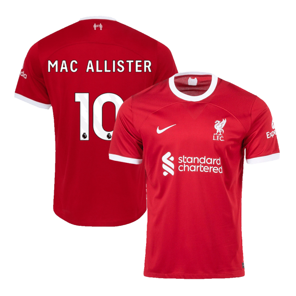 MAC ALLISTER #10 Liverpool Home Jersey 2023/24