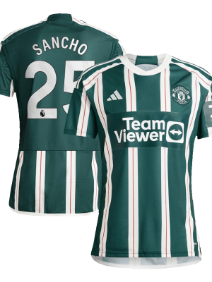 SANCHO #25 Manchester United Away Jersey 2023/24