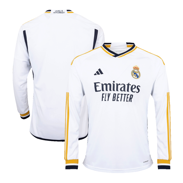 Real Madrid Home Long Sleeve Soccer Jersey 2023/24