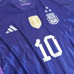 New Messi #10 Argentina Away World Cup 2022 Champion Authentic Jersey