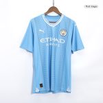 CHAMPIONS OF EUROPE #23 Manchester City Home Authentic Jersey 2023/24