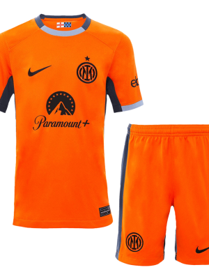 Inter Milan Third Away Kids Soccer Jerseys Kit 2023/24