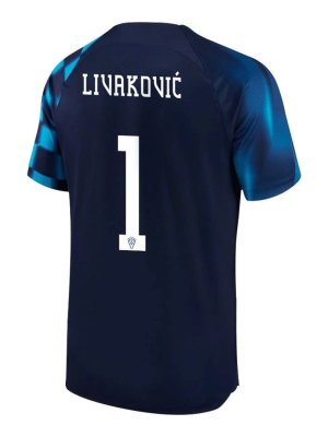 LIVAKOVI? #1 Croatia Away Jersey World Cup 2022