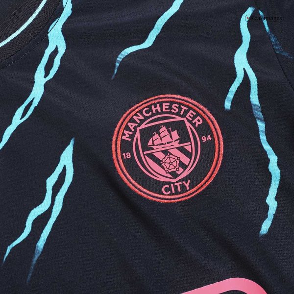 Manchester City Third Away Long Sleeve Soccer Jersey 2023/24