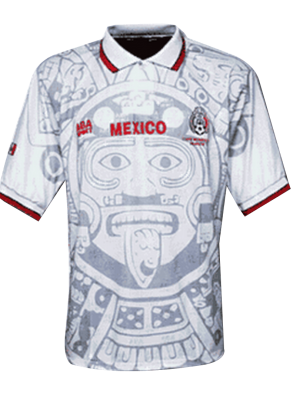 Mexico Vintage Soccer Jerseys Away Kit 1998