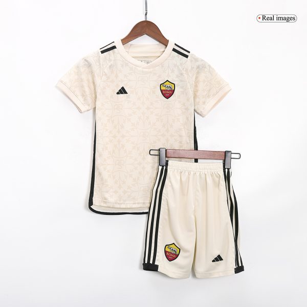 Roma Away Kids Soccer Jerseys Kit 2023/24