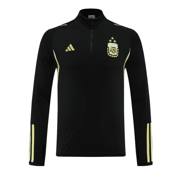 Argentina 1/4 Zip Tracksuit 2023/24 Black