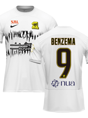 BENZEMA #9 Al Ittihad Saudi Away Soccer Jersey 2023/24