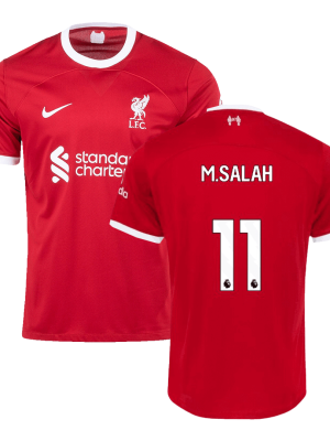 M.SALAH #11 Liverpool Home Soccer Jersey 2023/24