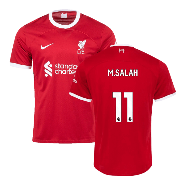 M.SALAH #11 Liverpool Home Soccer Jersey 2023/24