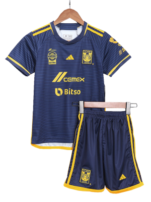 Tigres UANL Away Kids Soccer Jerseys Kit 2023/24