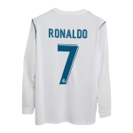 Vintage Soccer Jersey RONALDO #7 Real Madrid Home Long Sleeve 2017/18