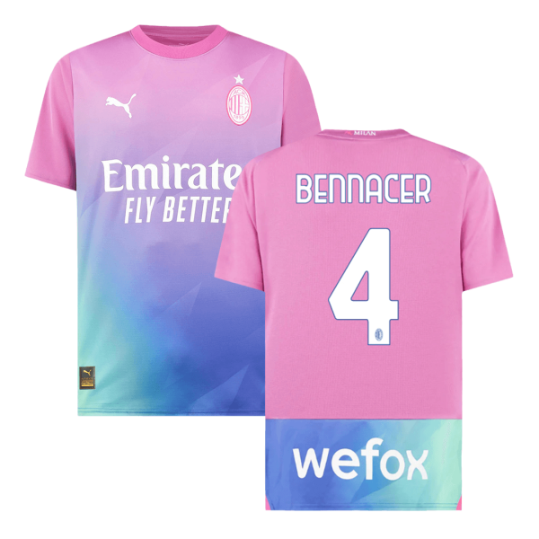 BENNACER #4 AC Milan Third Away Soccer Jersey 2023/24