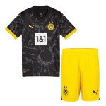 Borussia Dortmund Away Kids Soccer Jerseys Kit 2023/24