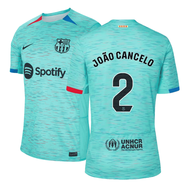 JO?O CANCELO #2 Barcelona Third Away Soccer Jersey 2023/24