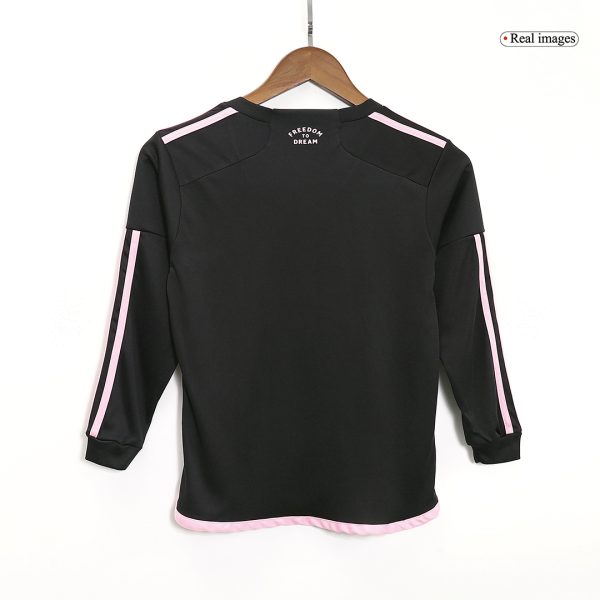 Inter Miami CF Away Long Sleeve Kids Soccer Jerseys Kit 2023/24