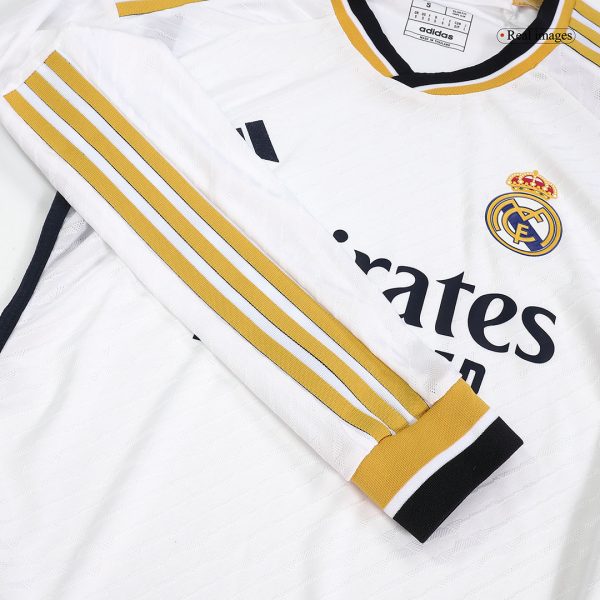 Authentic Real Madrid Home Long Sleeve Soccer Jersey 2023/24