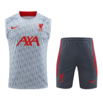 Liverpool Jerseys Sleeveless Training Kit 2023/24 Gray