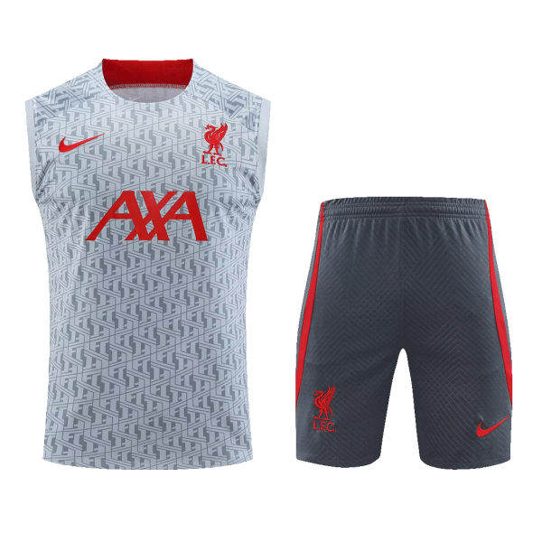 Liverpool Jerseys Sleeveless Training Kit 2023/24 Gray