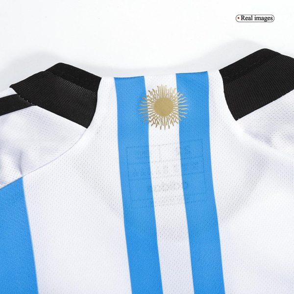 Argentina Home Kids Jerseys Kit 2022 - Three Stars