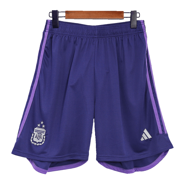 Argentina Away Soccer Shorts 2022 - Three Stars