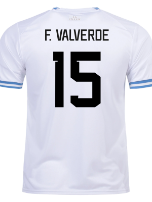 F. VALVERDE #15 Uruguay Away Jersey World Cup 2022