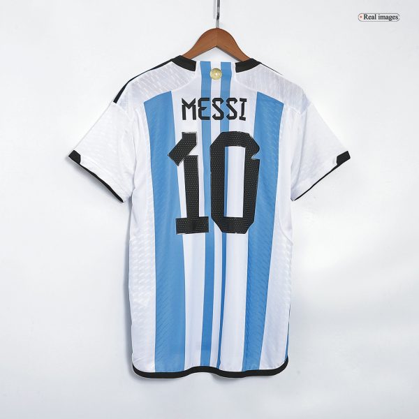 New MESSI #10 Argentina Home World Cup 2022 Champion Authentic Jersey