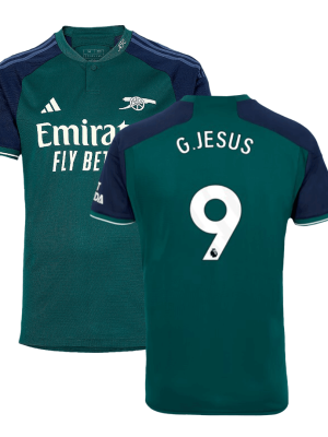 G.JESUS #9 Arsenal Third Away Soccer Jersey 2023/24