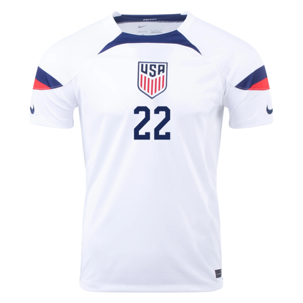 YEDLIN #22 USA Home Jersey World Cup 2022