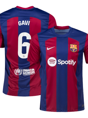 GAVI #6 Barcelona Home Jersey 2023/24