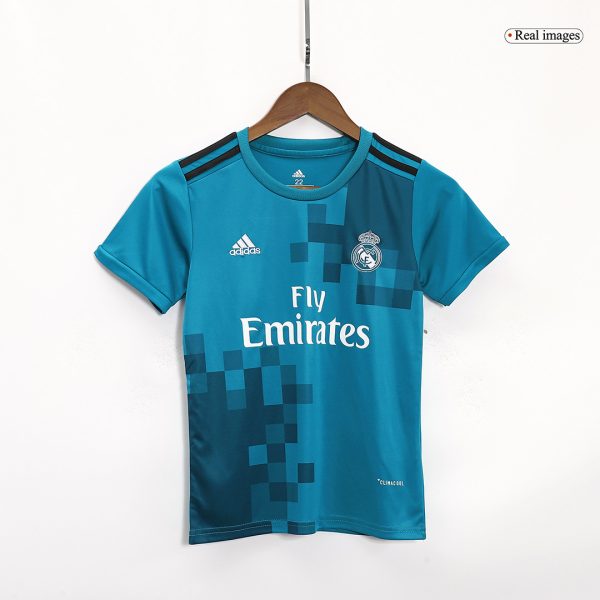 Real Madrid Third Away Kids Soccer Jerseys Kit 2017/18