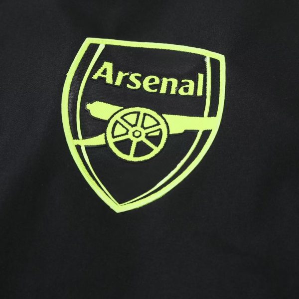 Arsenal Hoodie Windbreaker Jacket 2023/24 - Black