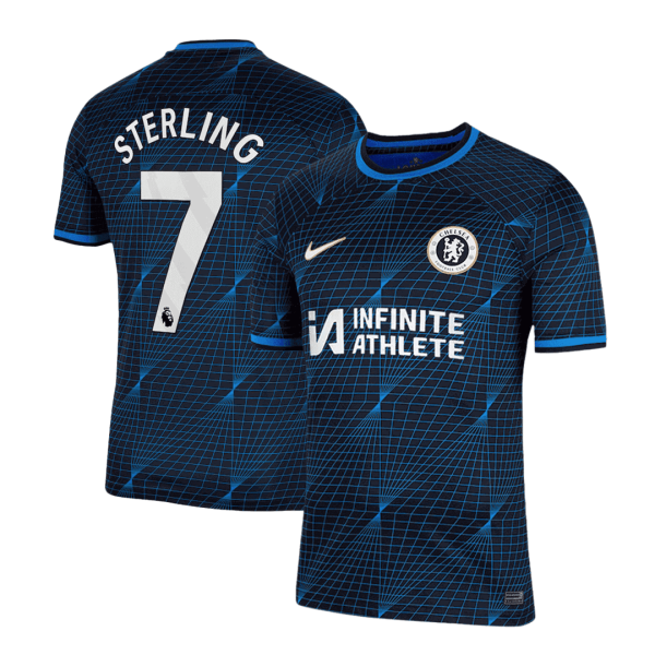 STERLING #7 Chelsea Away Soccer Jersey 2023/24