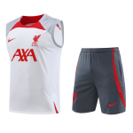 Liverpool Jerseys Sleeveless Training Kit 2023/24 White&Gray