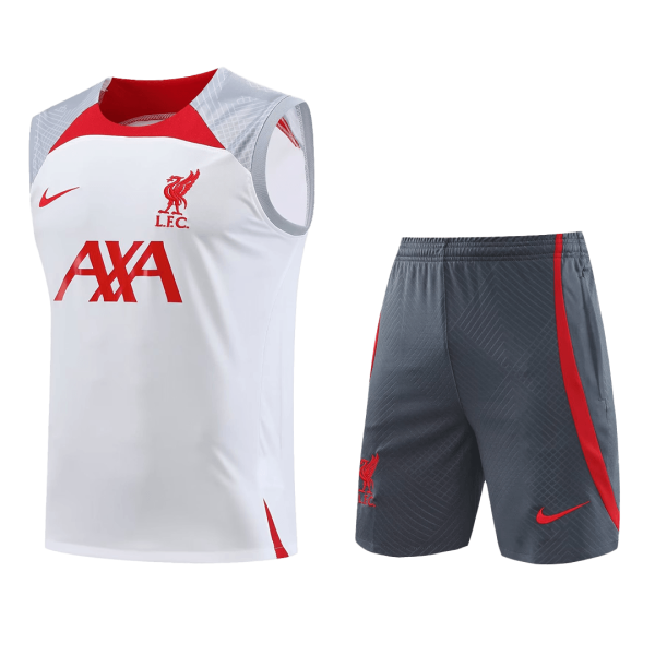 Liverpool Jerseys Sleeveless Training Kit 2023/24 White&Gray