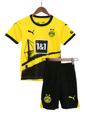 Borussia Dortmund Home Kids Jerseys Kit 2023/24