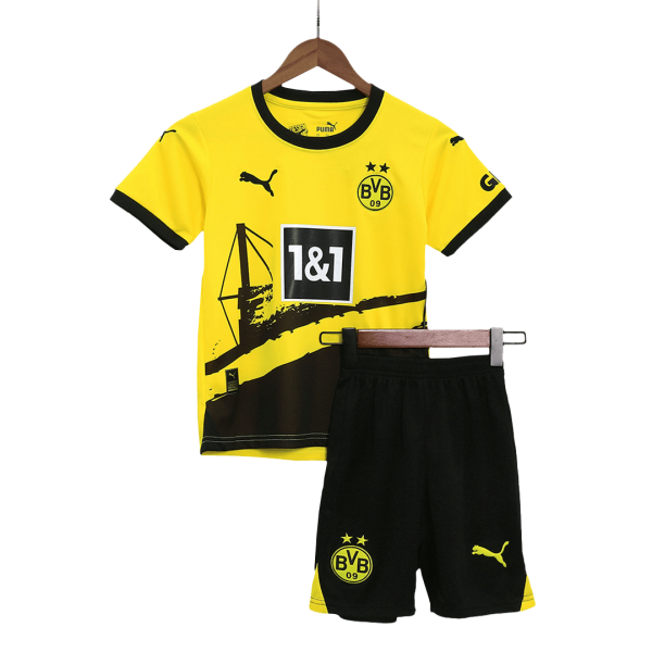 Borussia Dortmund Home Kids Jerseys Kit 2023/24