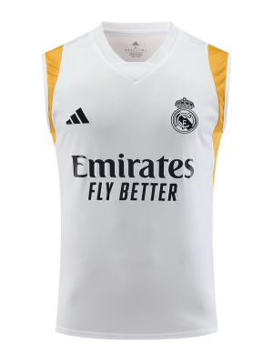 Real Madrid Pre-Match Sleeveless Top 2023/24 White