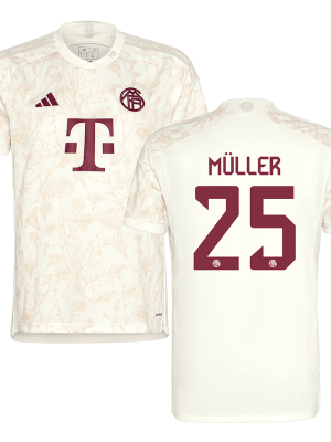 M?LLER #25 Bayern Munich Third Away Soccer Jersey 2023/24