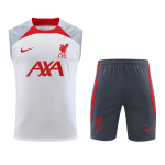 Liverpool Jerseys Sleeveless Training Kit 2023/24 White&Gray