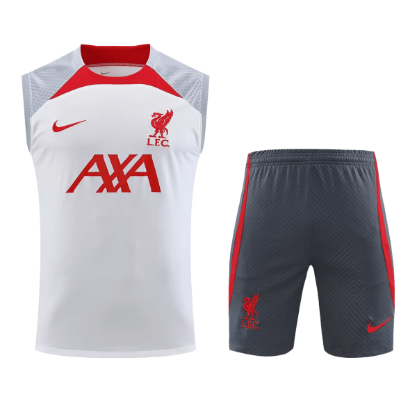 Liverpool Jerseys Sleeveless Training Kit 2023/24 White&Gray