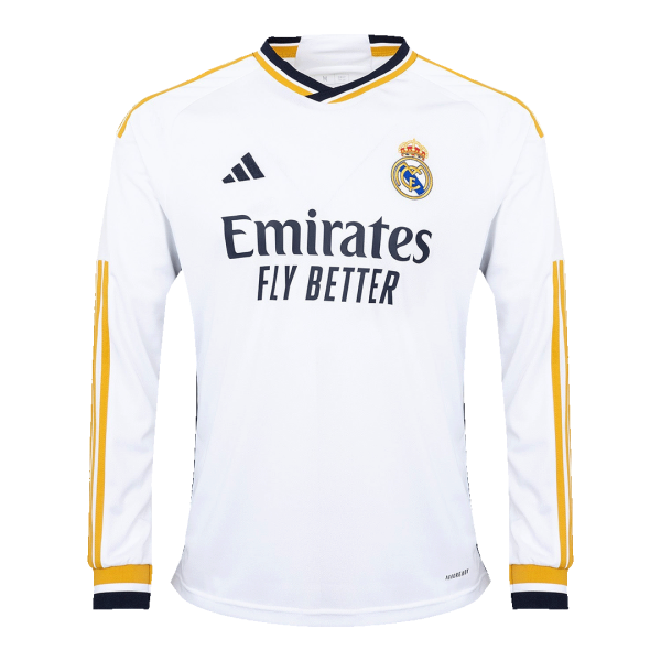 Real Madrid Home Long Sleeve Soccer Jersey 2023/24