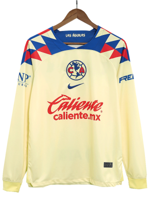 Club America Home Long Sleeve Soccer Jersey 2023/24