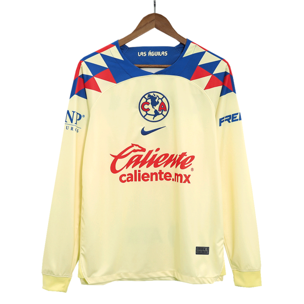 Club America Home Long Sleeve Soccer Jersey 2023/24