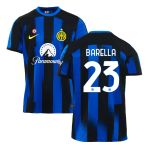 BARELLA #23 Inter Milan Home Soccer Jersey 2023/24