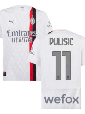 PULISIC #11 AC Milan Away Authentic Soccer Jersey 2023/24