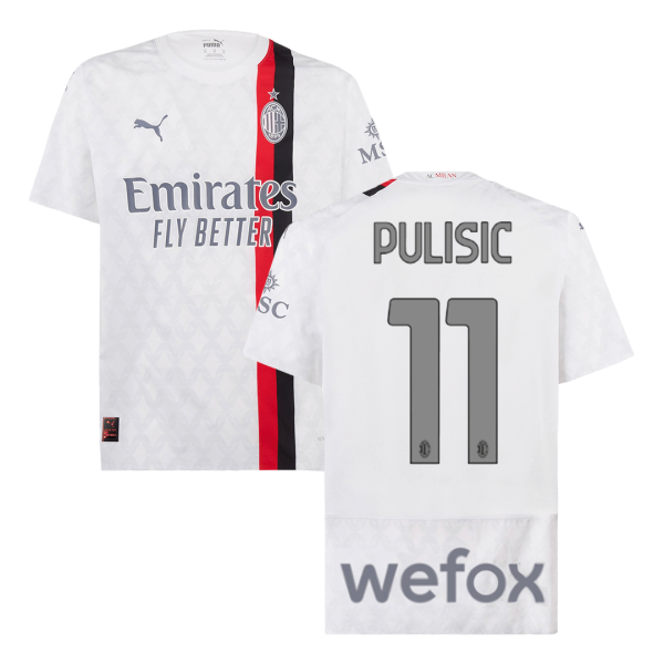 PULISIC #11 AC Milan Away Authentic Soccer Jersey 2023/24